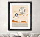 Airballoons In Dessert by Ivy on GIANT ART - illustration hot air balloon