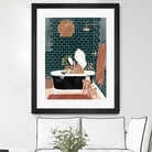 Bathroom Babe by Ivy Green Illustrations on GIANT ART - home illustration home