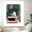 Bathroom Babe by Ivy Green Illustrations on GIANT ART - home illustration home