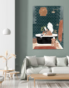 Bathroom Babe by Ivy Green Illustrations on GIANT ART - home illustration home