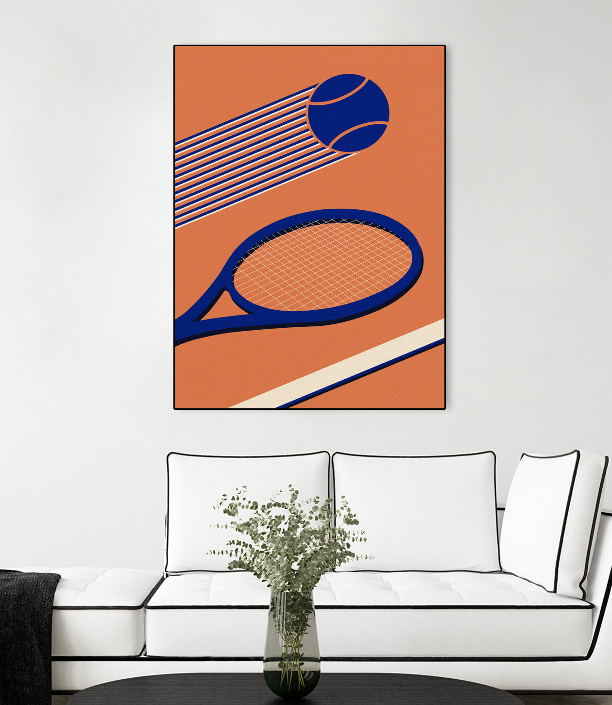 Tennis 80s by Rosi on GIANT ART - illustration tennis