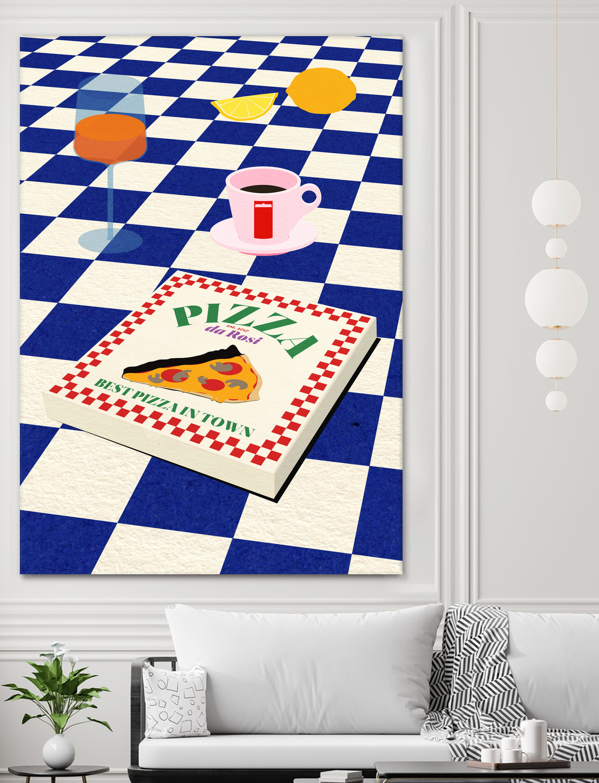 The Italian Menu by Rosi on GIANT ART - illustration pizza