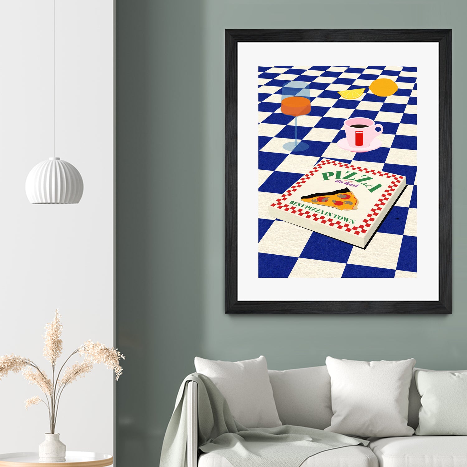 The Italian Menu by Rosi on GIANT ART - illustration pizza