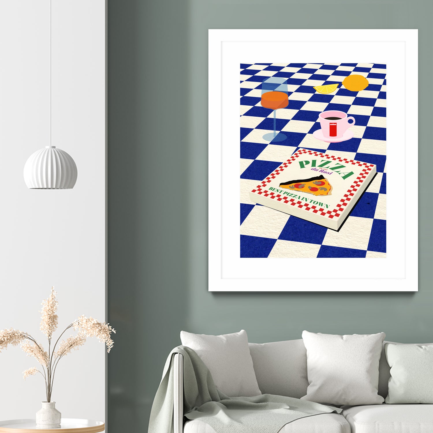 The Italian Menu by Rosi on GIANT ART - illustration pizza