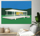 Ludwig Mies Van Der Rohe Farnsworth House by Rosi on GIANT ART - illustration rosi feist