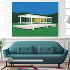 Ludwig Mies Van Der Rohe Farnsworth House by Rosi on GIANT ART - illustration rosi feist