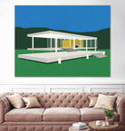 Ludwig Mies Van Der Rohe Farnsworth House by Rosi on GIANT ART - illustration rosi feist