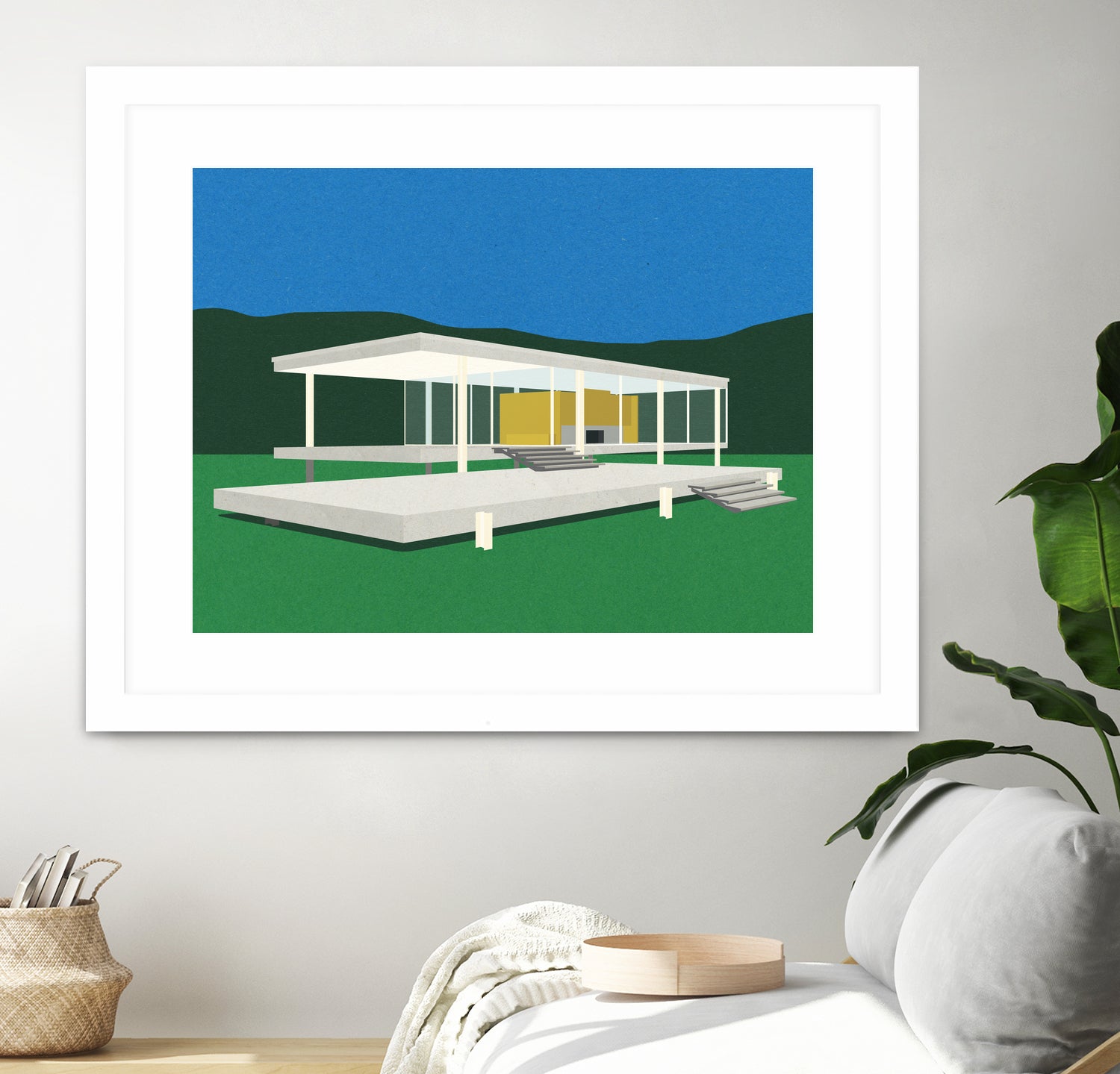 Ludwig Mies Van Der Rohe Farnsworth House by Rosi on GIANT ART - illustration rosi feist