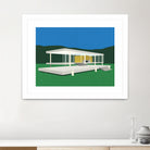 Ludwig Mies Van Der Rohe Farnsworth House by Rosi on GIANT ART - illustration rosi feist