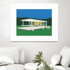 Ludwig Mies Van Der Rohe Farnsworth House by Rosi on GIANT ART - illustration rosi feist
