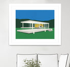 Ludwig Mies Van Der Rohe Farnsworth House by Rosi on GIANT ART - illustration rosi feist