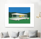 Ludwig Mies Van Der Rohe Farnsworth House by Rosi on GIANT ART - illustration rosi feist