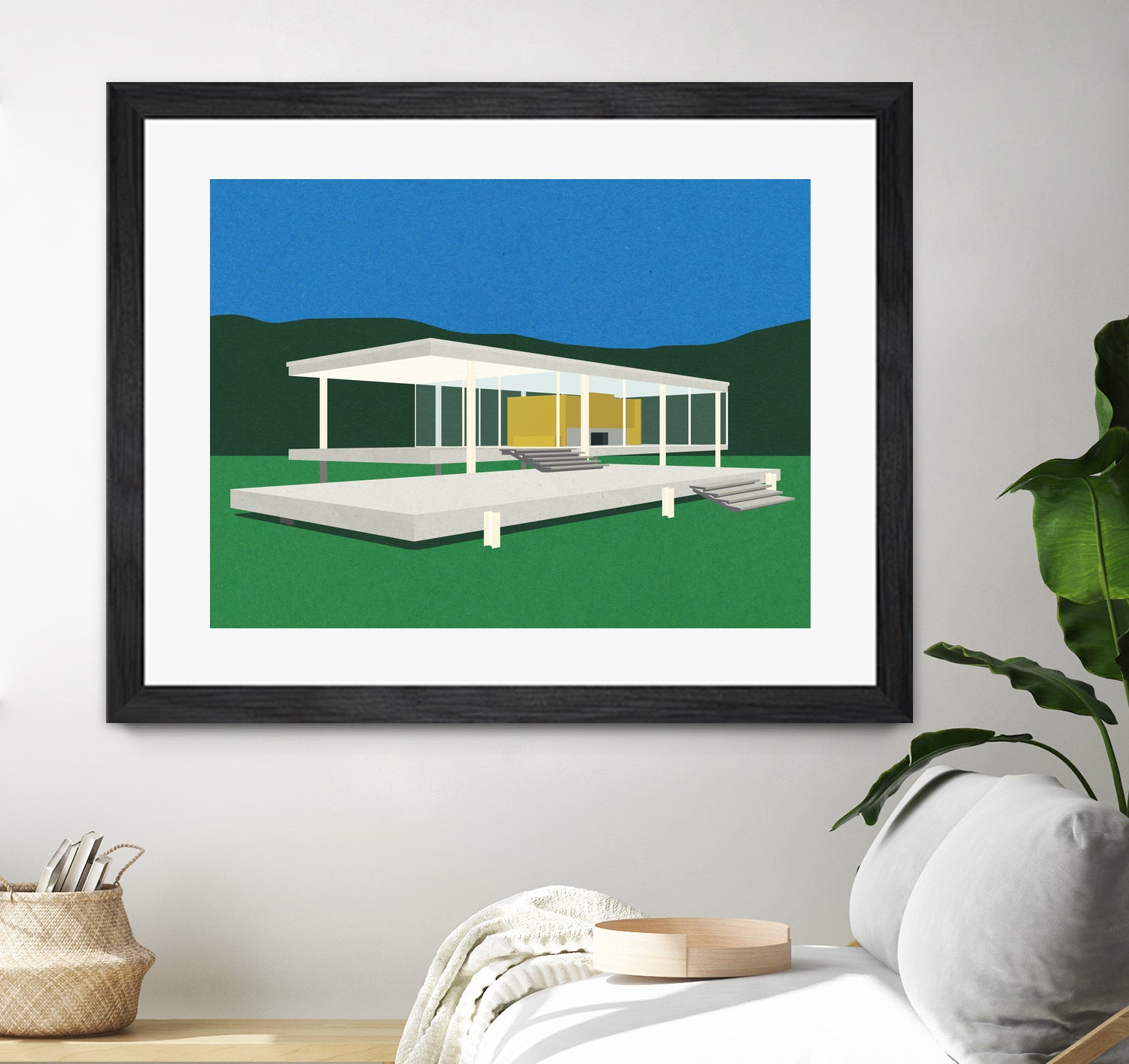 Ludwig Mies Van Der Rohe Farnsworth House by Rosi on GIANT ART - illustration rosi feist