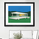 Ludwig Mies Van Der Rohe Farnsworth House by Rosi on GIANT ART - illustration rosi feist