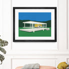 Ludwig Mies Van Der Rohe Farnsworth House by Rosi on GIANT ART - illustration rosi feist