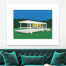 Ludwig Mies Van Der Rohe Farnsworth House by Rosi on GIANT ART - illustration rosi feist