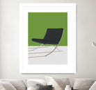 Barcelona Chair (Green Background) Mies Van Der Rohe by Rosi on GIANT ART
