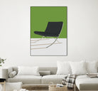 Barcelona Chair (Green Background) Mies Van Der Rohe by Rosi on GIANT ART