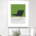 Barcelona Chair (Green Background) Mies Van Der Rohe by Rosi on GIANT ART