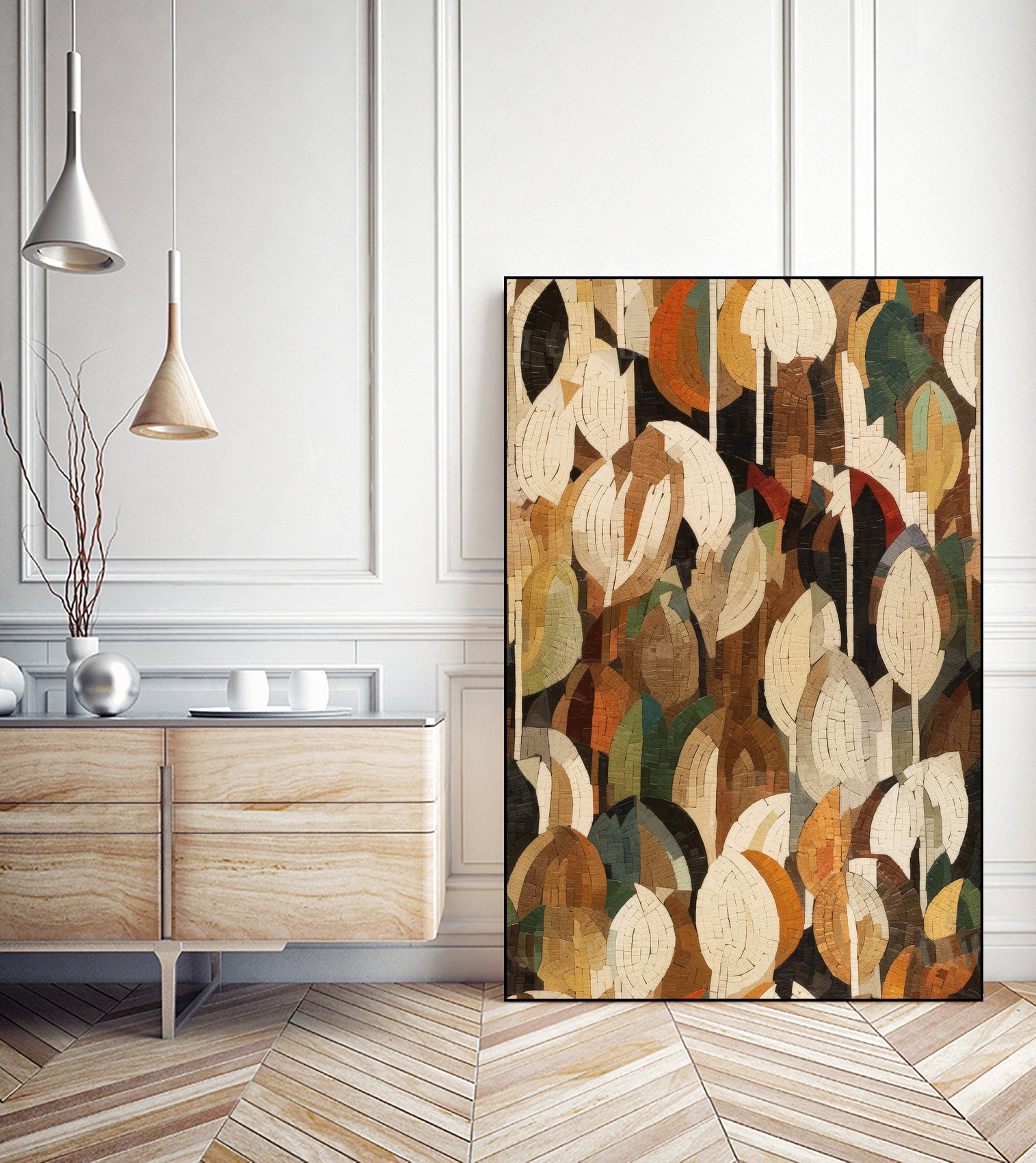 Mosaic Leafs by Treechild on GIANT ART - illustration mosaic