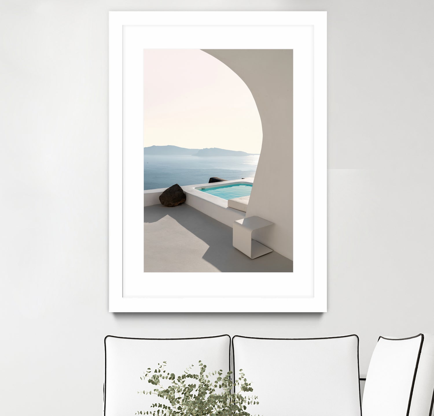 Aenaon Seaview Villa by Minorstep on GIANT ART - blue photgraphy harmony