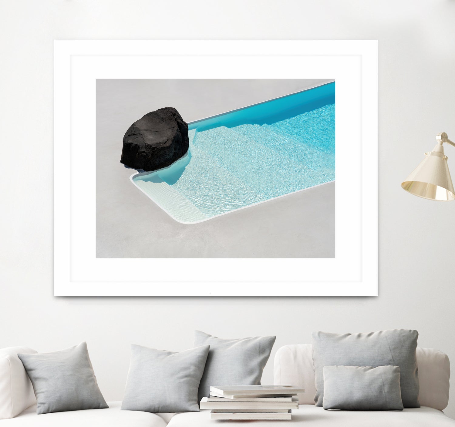 The Pool by Minorstep on GIANT ART - bleu photography greek