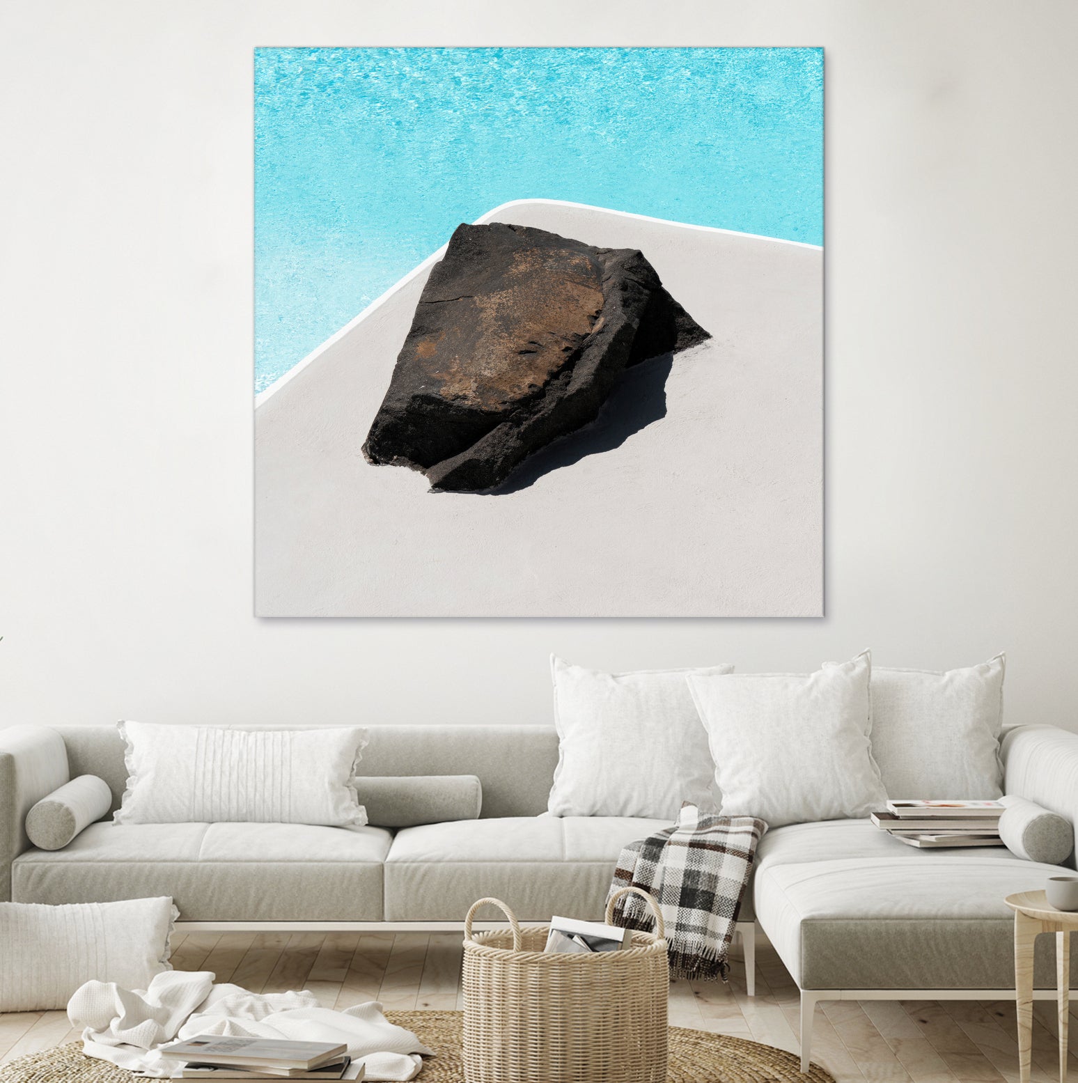 Rock By The Pool by Minorstep on GIANT ART - abstract rock