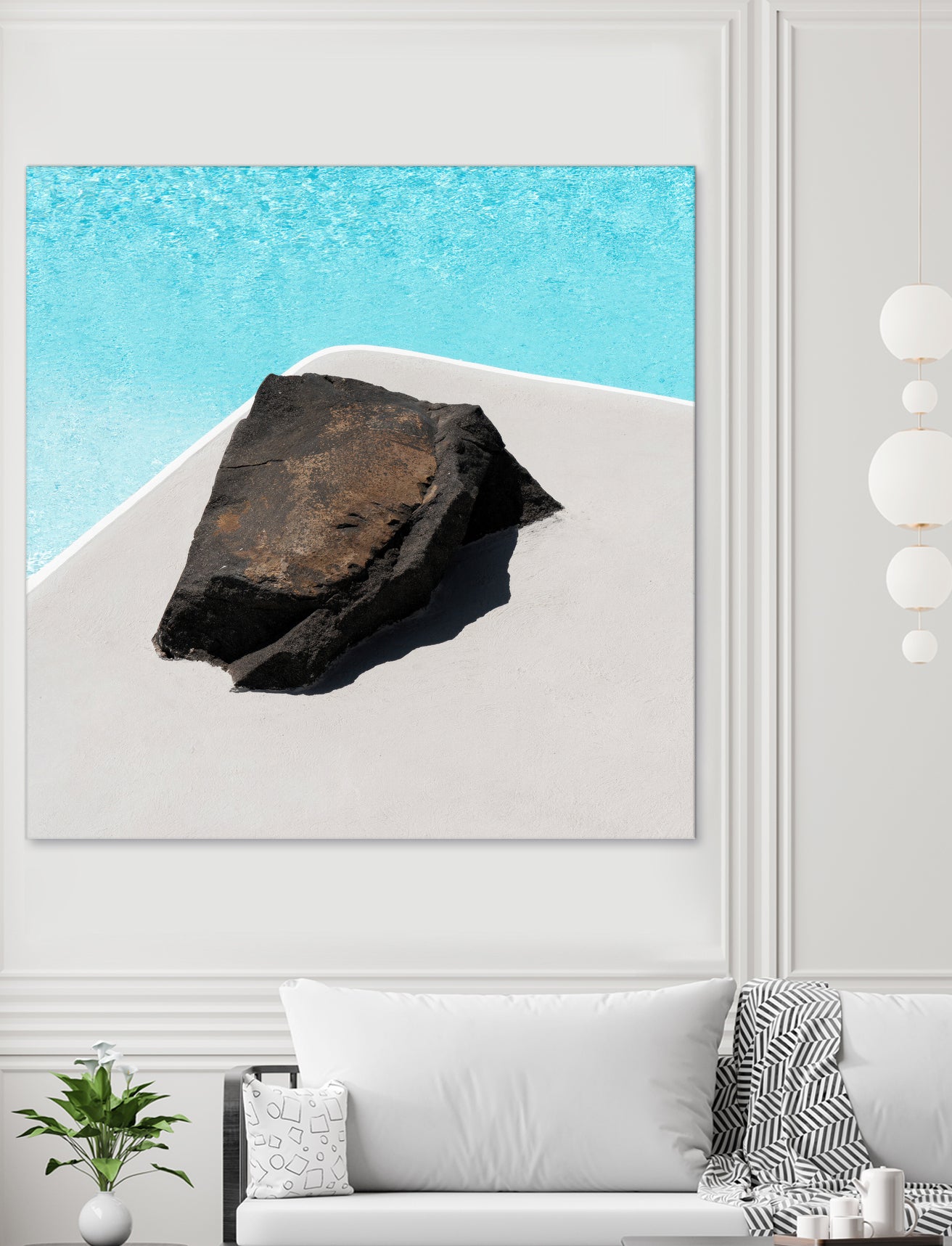 Rock By The Pool by Minorstep on GIANT ART - abstract rock