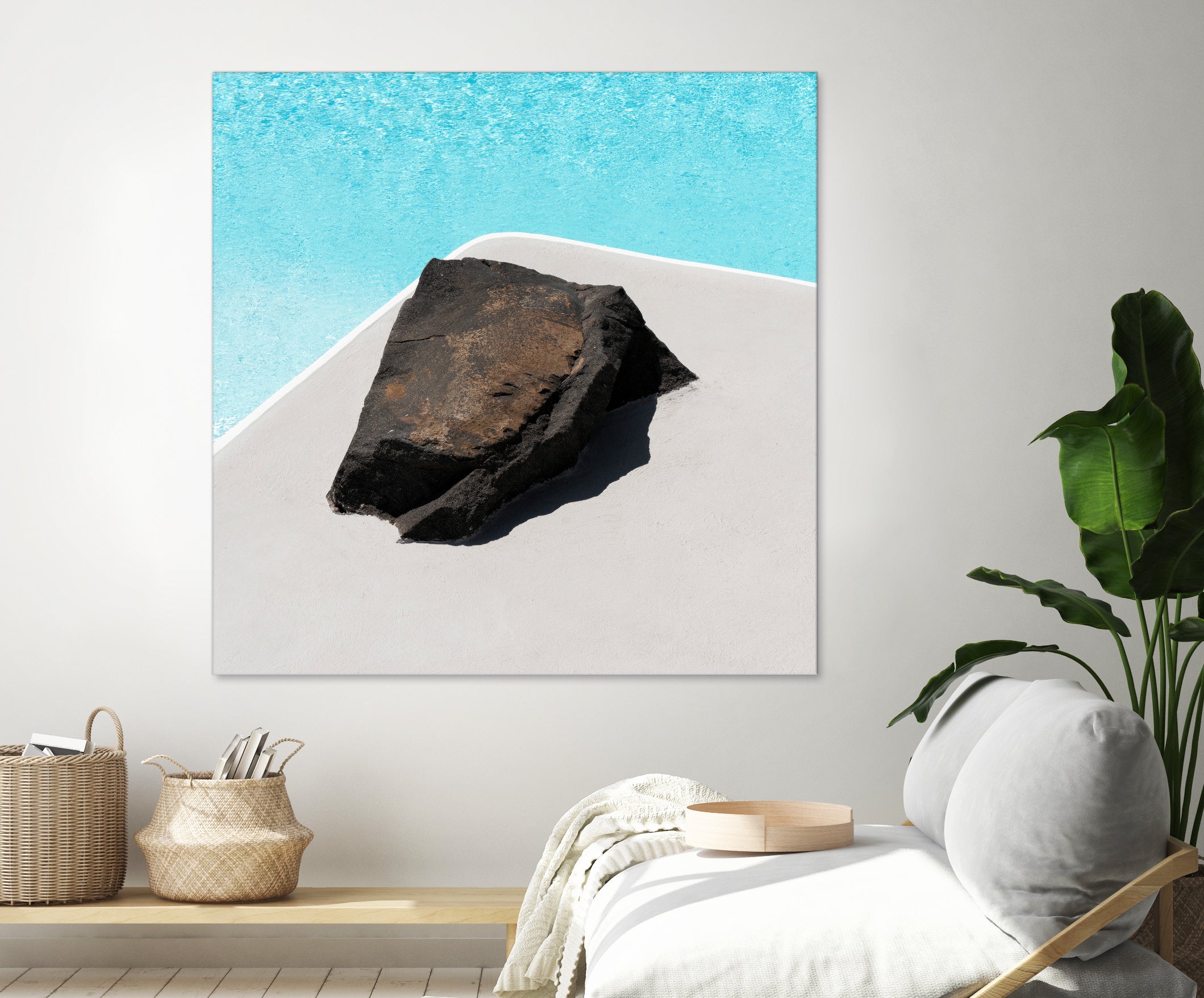 Rock By The Pool by Minorstep on GIANT ART - abstract rock