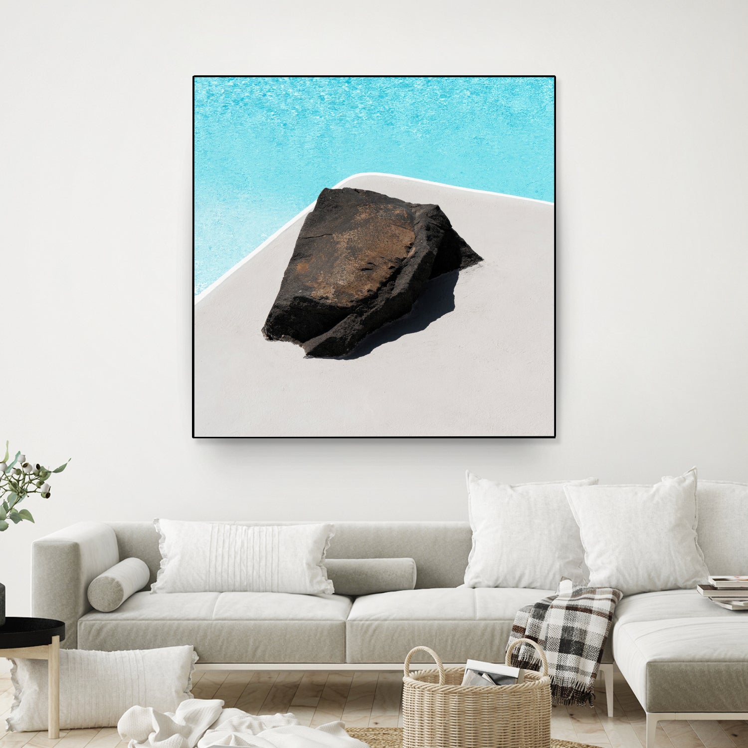 Rock By The Pool by Minorstep on GIANT ART - abstract rock