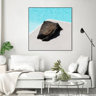 Rock By The Pool by Minorstep on GIANT ART - abstract rock