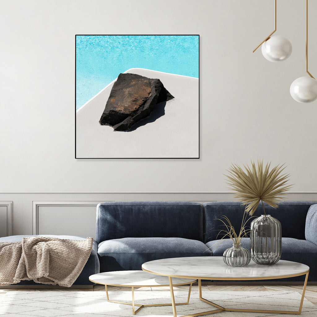 Rock By The Pool by Minorstep on GIANT ART - abstract rock