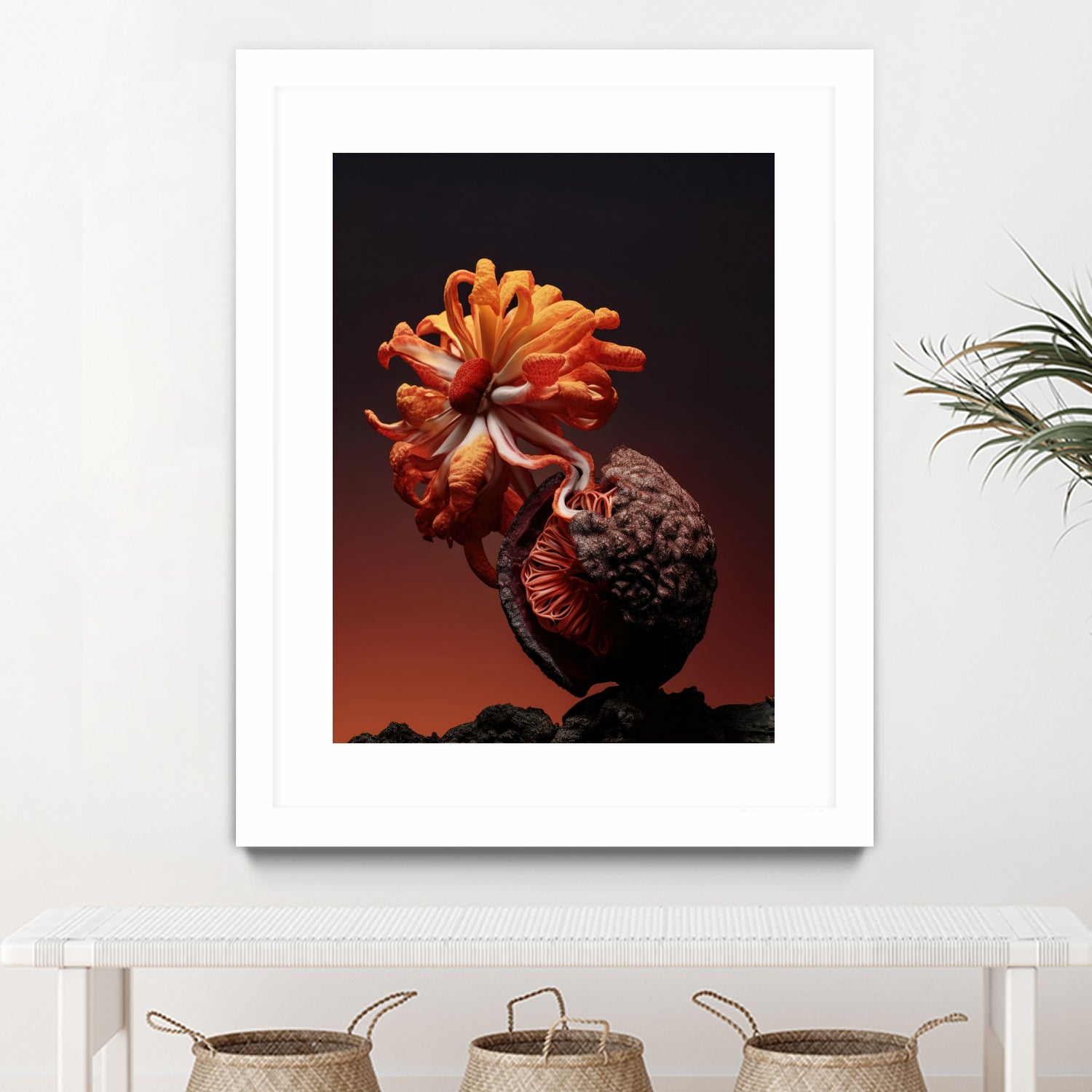 Still Life Flowers No4 by Minorstep on GIANT ART - red flowers and plants studio