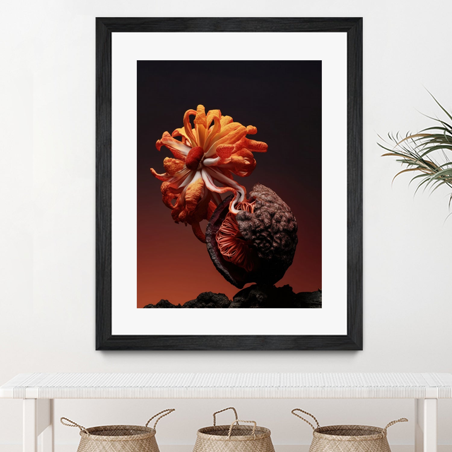 Still Life Flowers No4 by Minorstep on GIANT ART - red flowers and plants studio