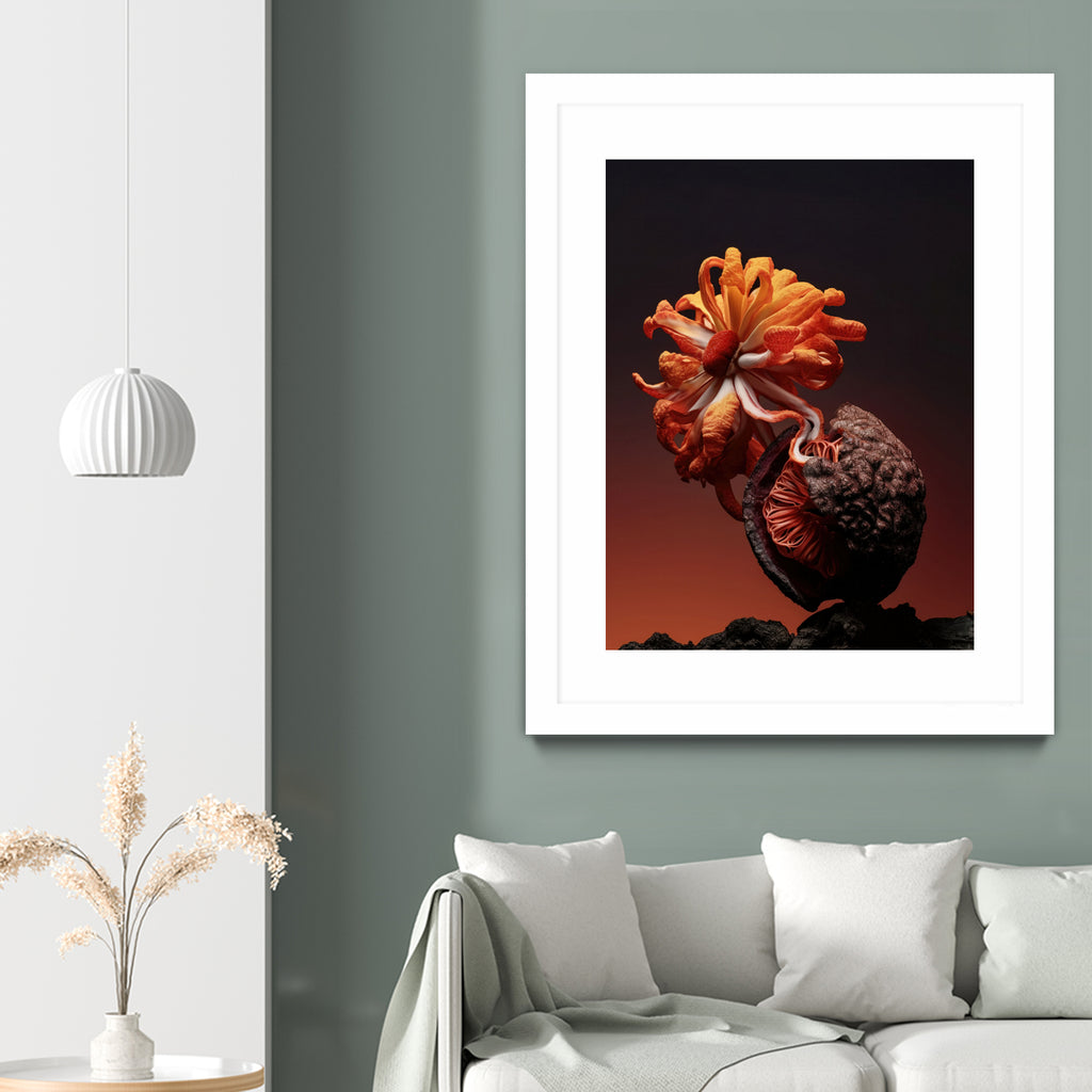 Still Life Flowers No4 by Minorstep on GIANT ART - red flowers and plants studio