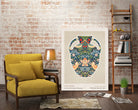 Wm Greek 06ratio 4x5 Print By Bohonewart by Emel Tunaboylu on GIANT ART - pattern flowers and plants pattern