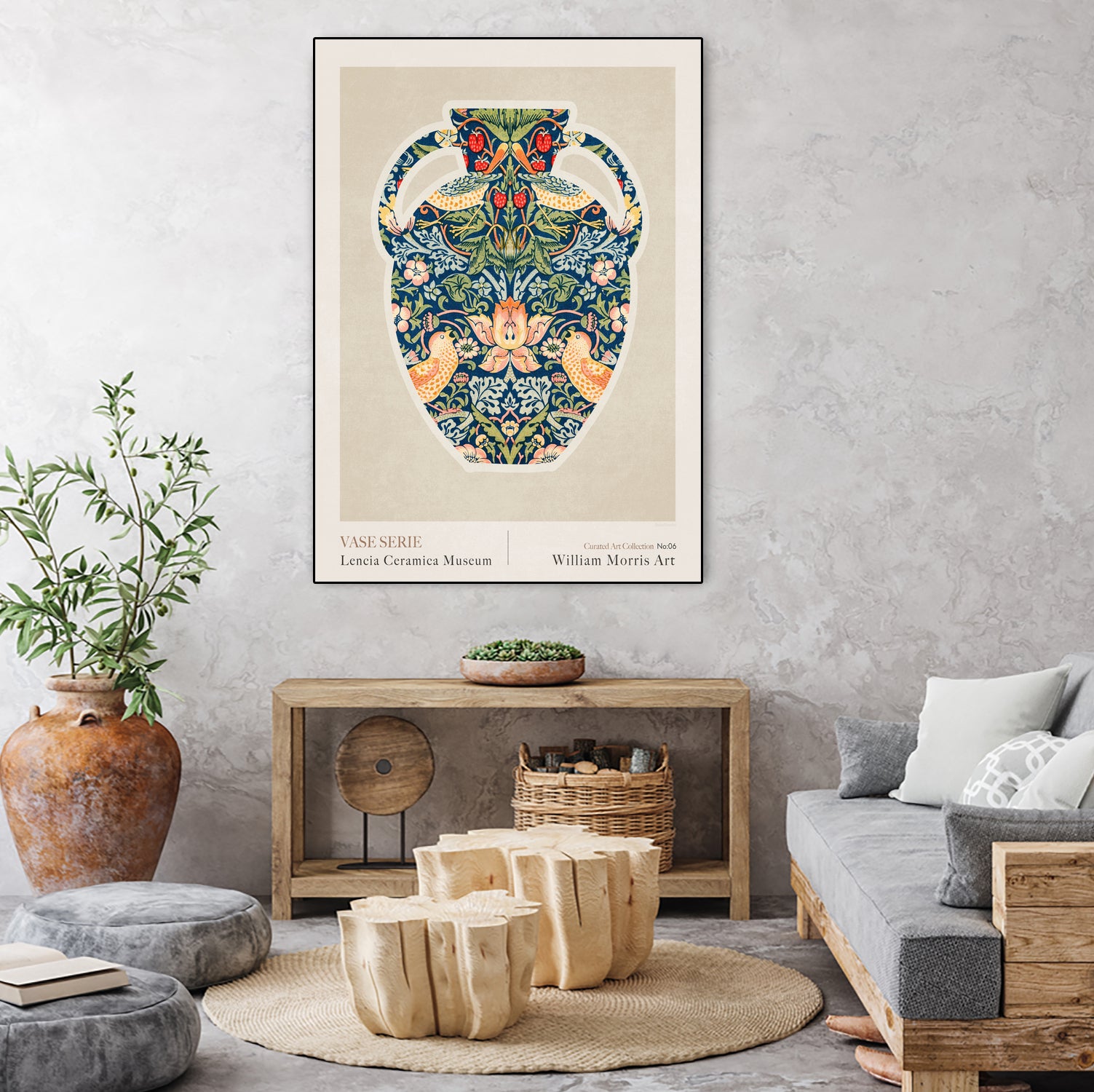 Wm Greek 06ratio 4x5 Print By Bohonewart by Emel Tunaboylu on GIANT ART - pattern flowers and plants pattern