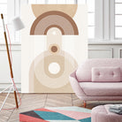 Beige Mid Century Poster by Elena Ristova on GIANT ART - abstract abstract