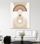 Beige Mid Century Poster by Elena Ristova on GIANT ART - abstract abstract