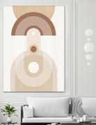 Beige Mid Century Poster by Elena Ristova on GIANT ART - abstract abstract