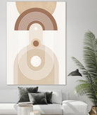 Beige Mid Century Poster by Elena Ristova on GIANT ART - abstract abstract