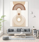 Beige Mid Century Poster by Elena Ristova on GIANT ART - abstract abstract