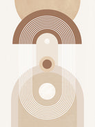 Beige Mid Century Poster by Elena Ristova on GIANT ART - abstract abstract