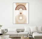 Beige Mid Century Poster by Elena Ristova on GIANT ART - abstract abstract