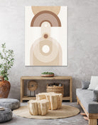 Beige Mid Century Poster by Elena Ristova on GIANT ART - abstract abstract