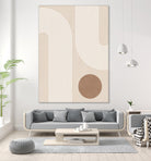Beige Arc Poster by Elena Ristova on GIANT ART - abstract abstract