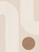 Beige Arc Poster by Elena Ristova on GIANT ART - abstract abstract