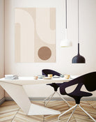 Beige Arc Poster by Elena Ristova on GIANT ART - abstract abstract