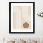 Beige Arc Poster by Elena Ristova on GIANT ART - abstract abstract