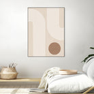 Beige Arc Poster by Elena Ristova on GIANT ART - abstract abstract